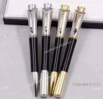 Mont blanc Pens Copy Princess monaco Black & Silver Barrel 